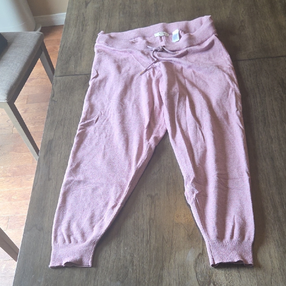 Paper Crane Pink Joggers with Tapered Leg and Elastic Cuffs